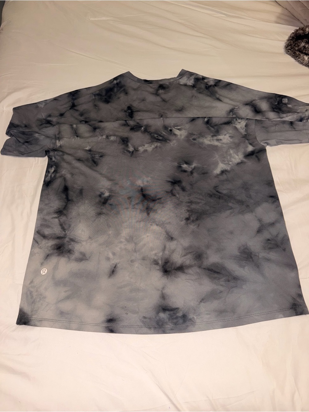 lululemon athletica Women's Gray Tie-Dye Short Sleeve Tee size L